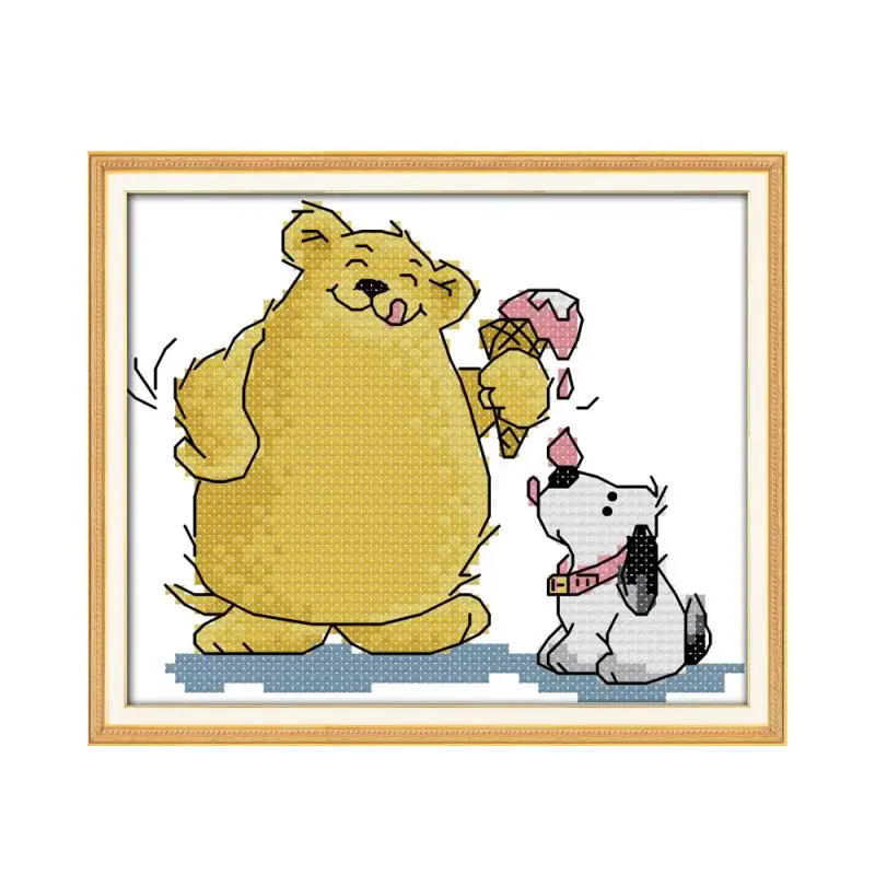 Набор для вышивки крестиком мороженого 14ct 11ct|Упаковка| |