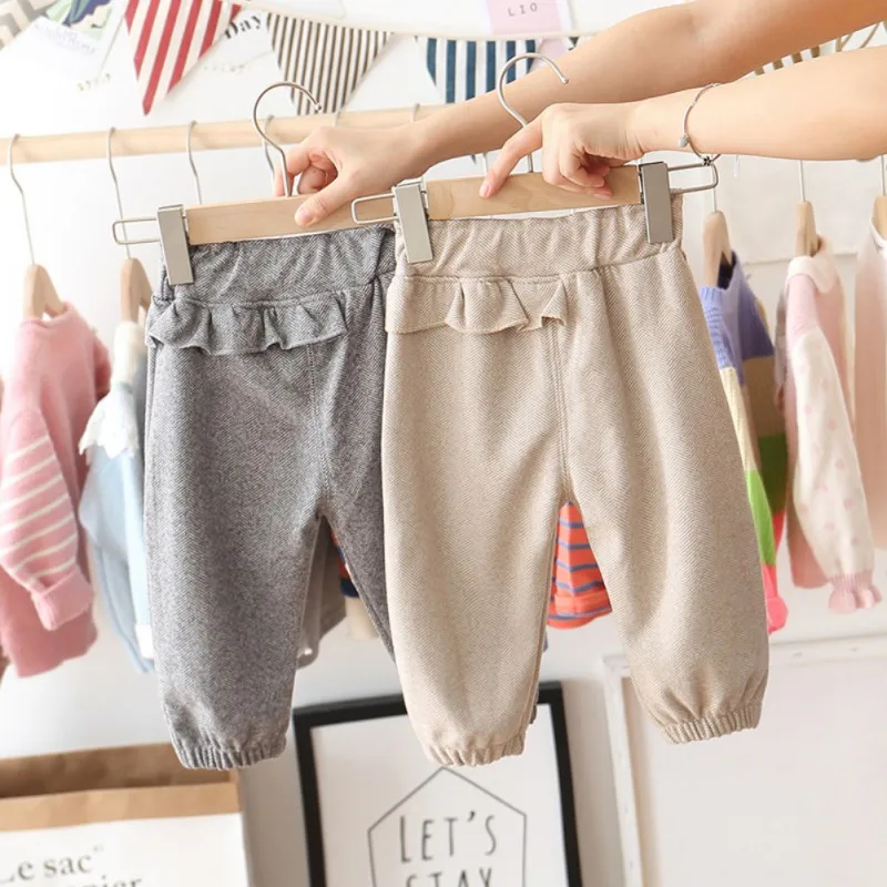 6 штаны для девочек детская одежда маленьких осеннее Хлопковое платье