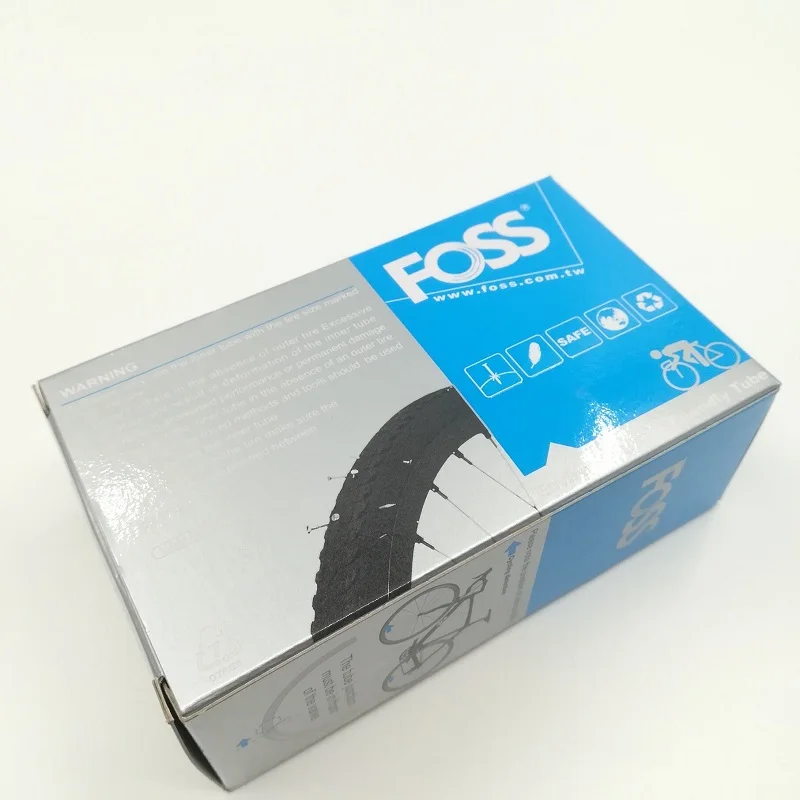 FOSS Bicycle Inner Tube 16/18/20/24/26/27.5/29 Inch 700C Tube Road Bicycle MTB Mountain / Folding Bike TPE Rubber Tube Taiwan