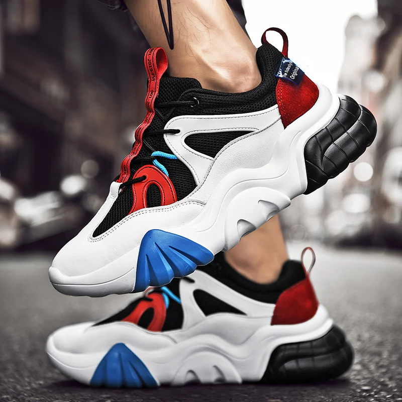 

Men's Lightweight Men's Casual Shoes Daddy Shoes Tide Shoes Summer Breathable Mesh Shoes Height Increasing Hard-Wearing Sneakers