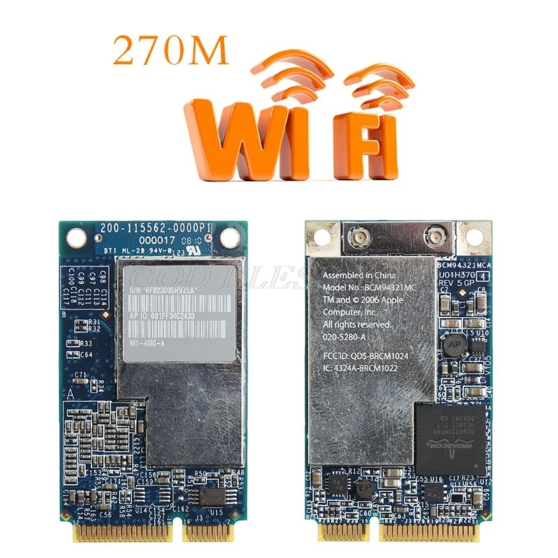 Высокое качество 2 4G + 5G 270M Двухдиапазонная LAN Wifi Беспроводная мини PCI E