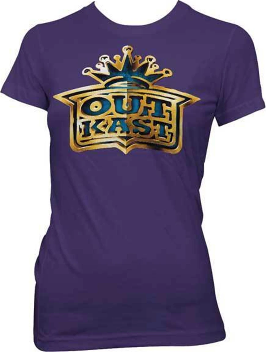 Outkast-Корона логотип-Juniors Футболка Топ S-Xl Новый Live Nation Merch популярная футболка |