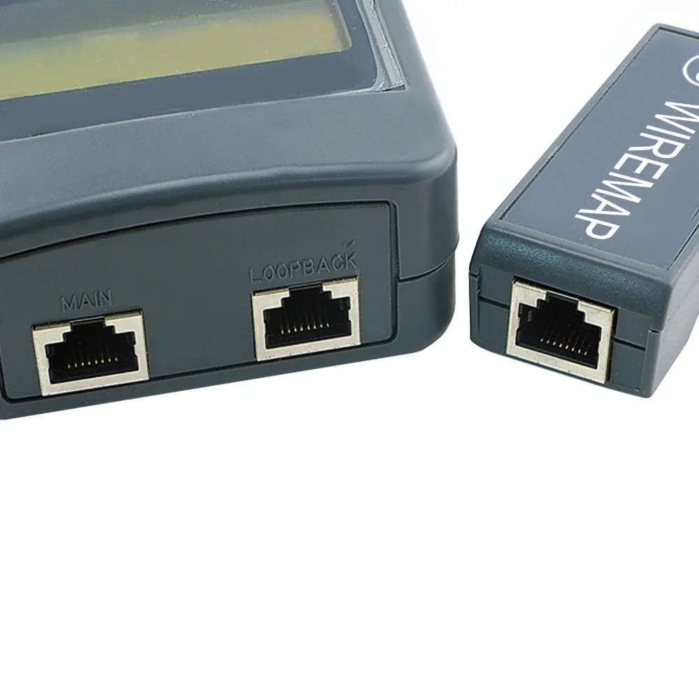 

Portable Digital Network Cable 5E, 6E, Coaxial Telephone Line Wire Length Tester w/ 8 Remote Identifies