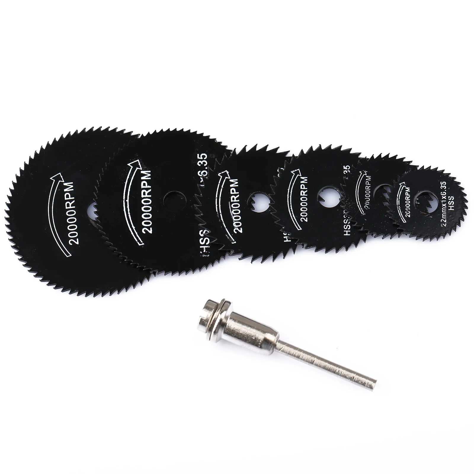 6 шт./компл. оправка роторный инструмент режущее колесо из быстрорежущей стали