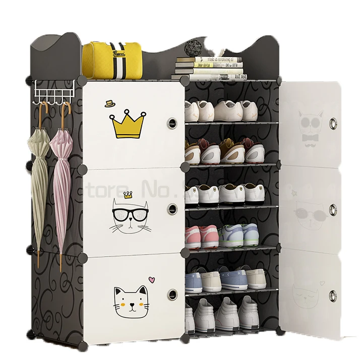 

Children's shoe rack multi-layer dust-proof plastic simple large capacity simple detachable assembly shoe rack
