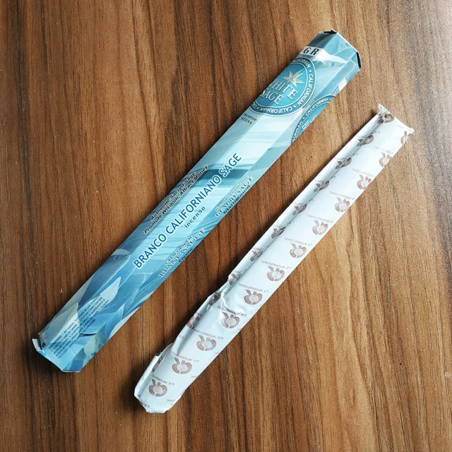 White sage 1box Один пакет ЛИМОННЫХ трав палочки благовония Индии ручной свернутый Домашний Аромат Оптом Свежий воздух духи ароматизация Саше Арома сжигание - Аромат: White sage 1box