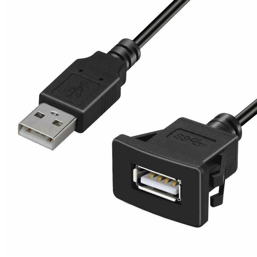 USB интерфейс автомобильный удлинитель провод Кабель-адаптер Зарядка Высокая