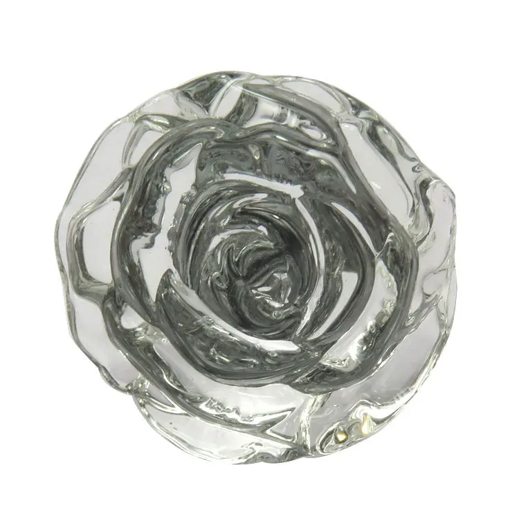 

Acrylic Crystal Knobs Cupboard Drawer Pull Handle Door Knob Rose Diamond Shape Cabinet Knob Home Free shipping