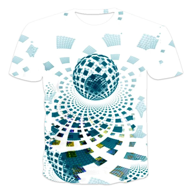 

2021 new street hip-hop T-shirt best-selling fashion men's 3D printing abstract pattern unisex fashion