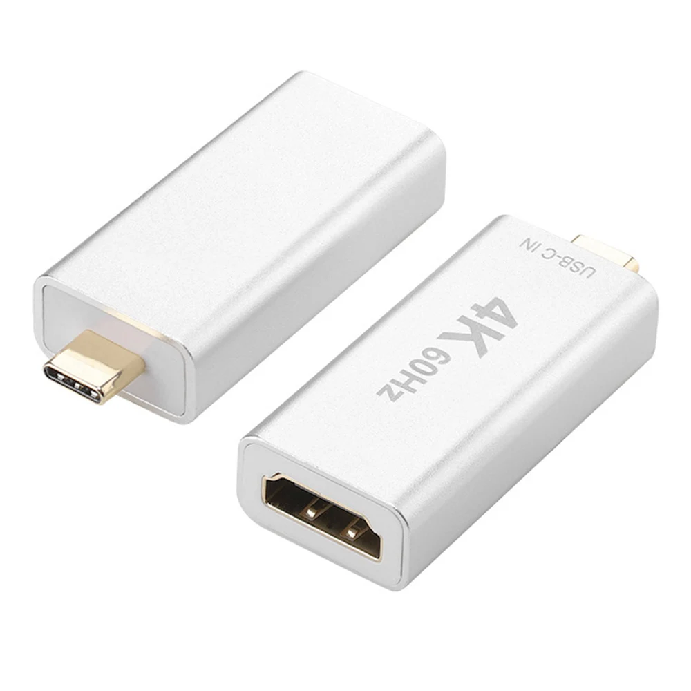 

Новое поступление адаптер Type-C 4k 60 Гц HD Type C штекер-HDMI-совместимый с женским разъемом
