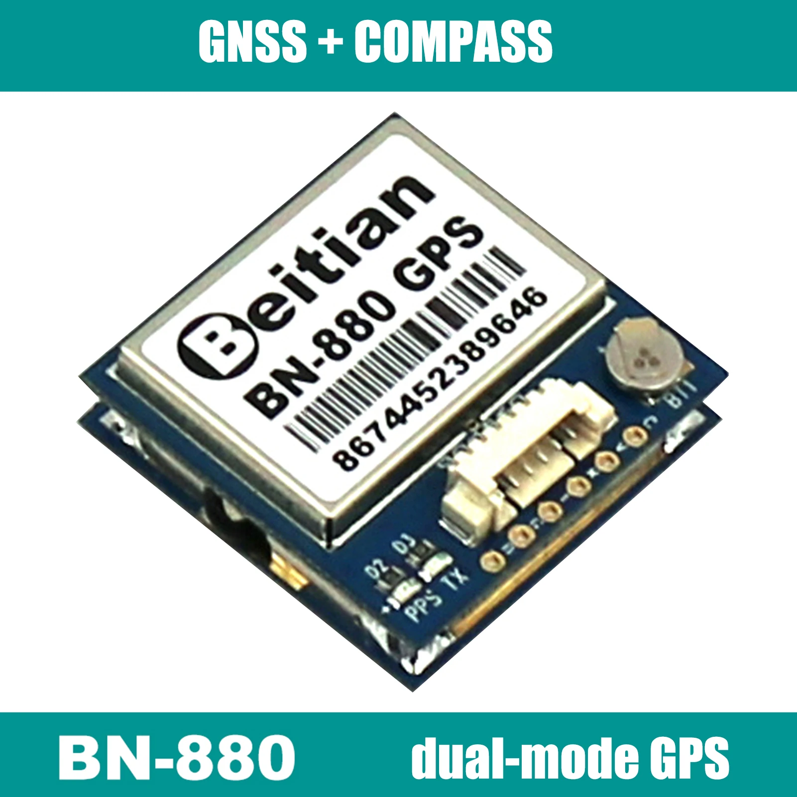 

BEITIAN BN-880 GPS Module PIX4 UAV Flight Control GLONASS Dual-mode GPS Module APM HMC5883 Magnetic Compass Geomagnetic