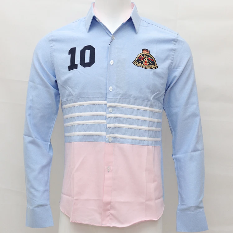 Мужская рубашка с вышивкой camisa masculina хлопковая длинным рукавом для