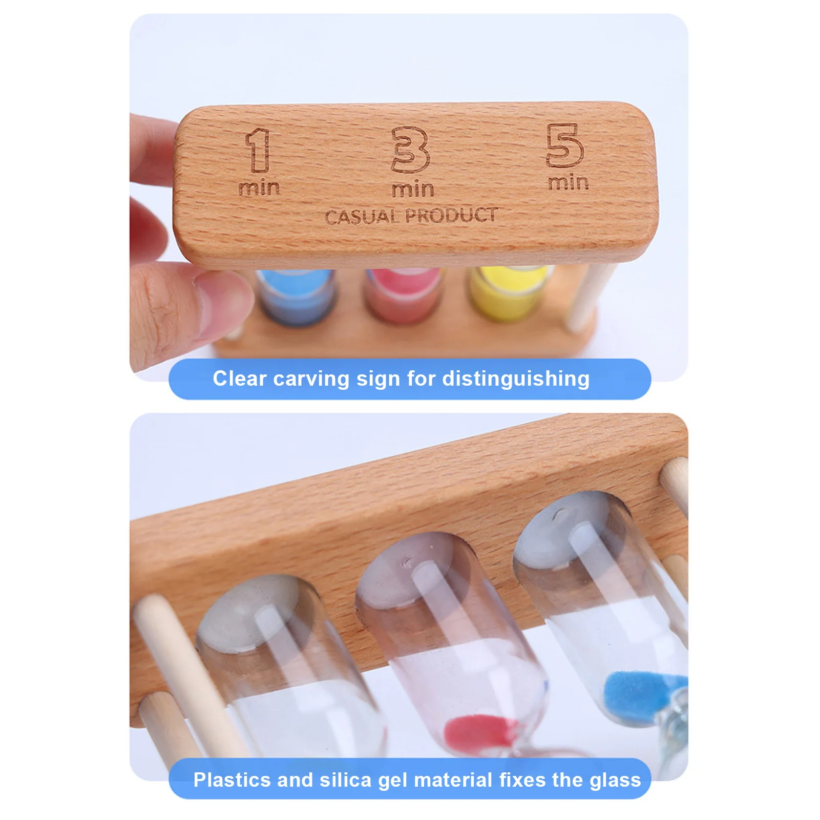 Креативные деревянные песочные часы 1/3/5 минут таймер подарок декор душ Свадебные