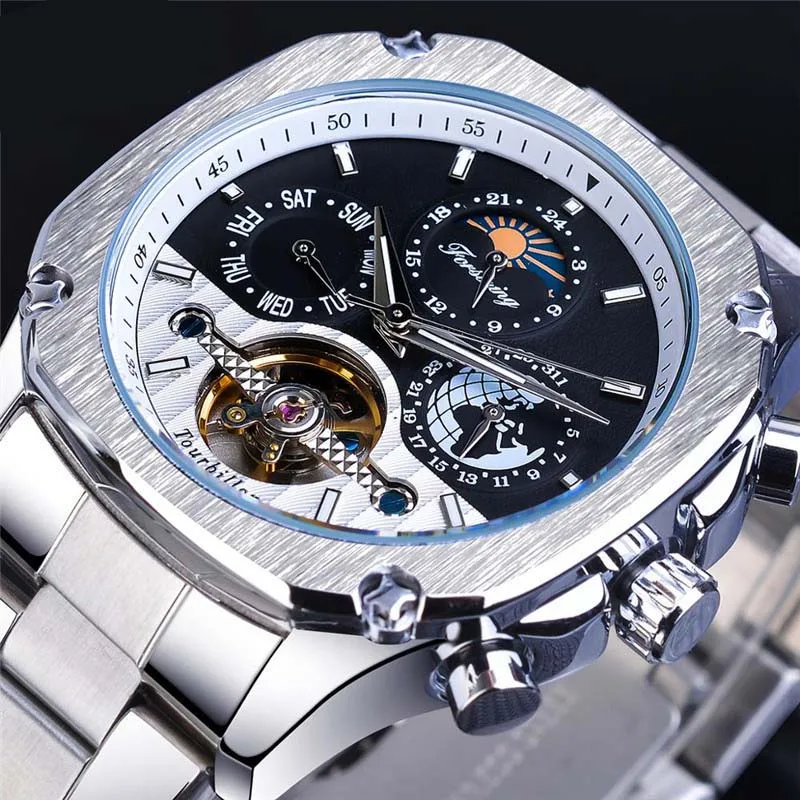 

2021 Best-selling Fashion Men's Watch Casual Luxury Hollow Tourbillon Watch Waterproof Automatic Mechanical Designer Gift Watch
