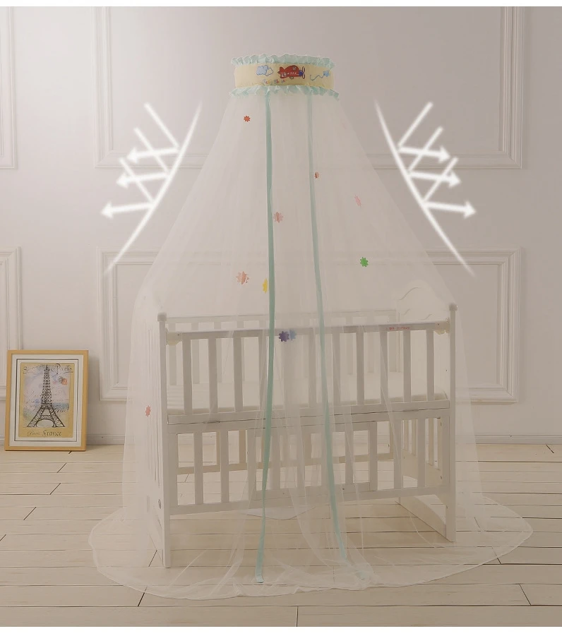 Детская кроватка москитная сетка с подставкой поддержкой пола полное покрытие