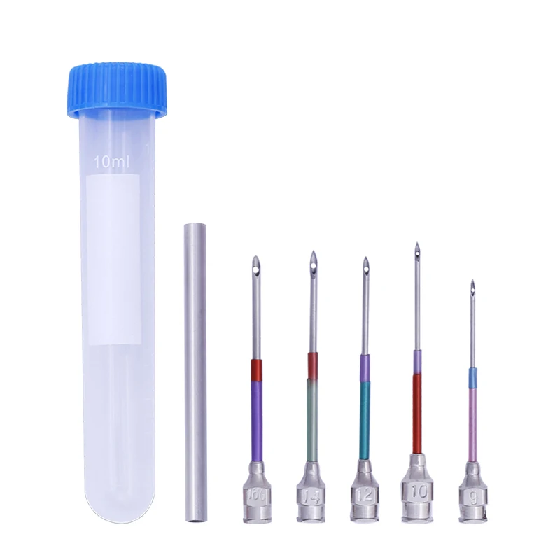 

5Pcs Embroidery Stitching Punch Needle Sewing Tool Set 9# 10# 12# 14# 16# With Needle Bottle Embroidery DIY Tools