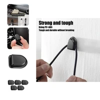 5pcs car hook clip exquisite black high durability car organizer hook for bathroom car organizer storage hook