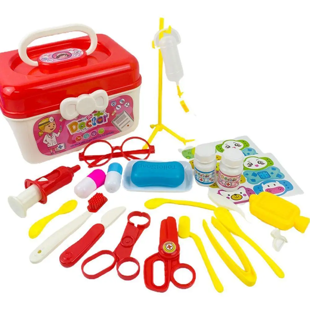 

Doctor Set For Kids Pretend Play Girls Role-playing Games Hospital Accessory Medical Kit Nurse Tools Bag Toys For Children Gift