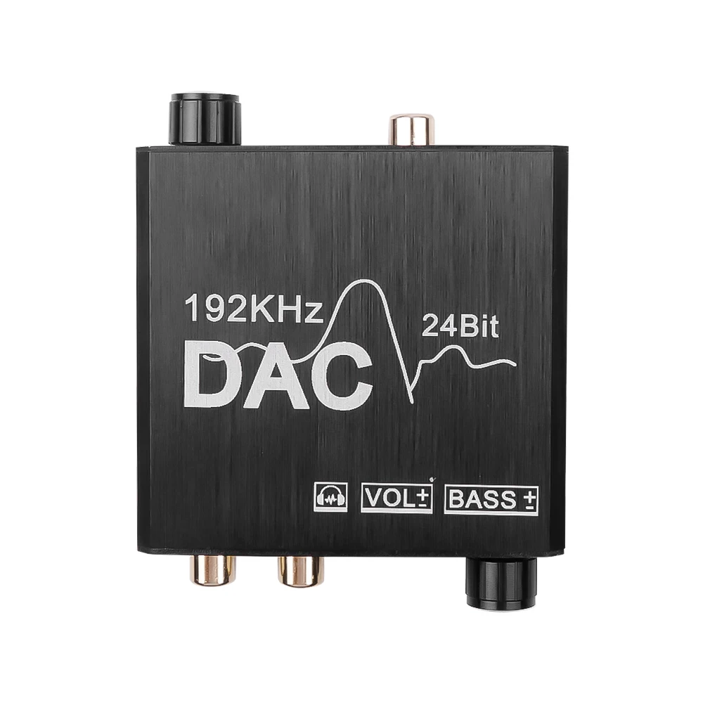 192 кГц стандартный коаксиальный аналоговый стерео переходник DAC с регулировкой