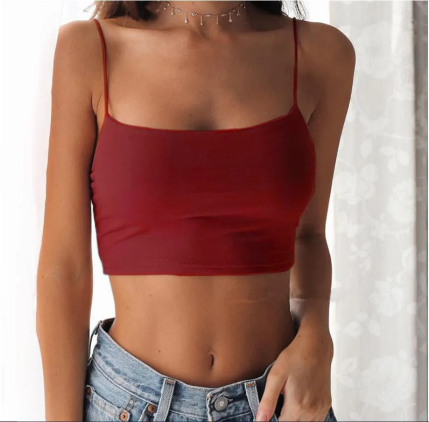 

Women Sexy Crop Tops Bra Tube Top girls Female Streetwear Sleeveless Seamless Sports Bra Crop Camis Tee Bandeau Top Basic Tank