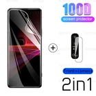 Гидрогелевая защитная пленка 2 в 1 для Sony Xperia 1 III II, мягкая защитная пленка для экрана камеры sony xperia 10 III II, защитная пленка