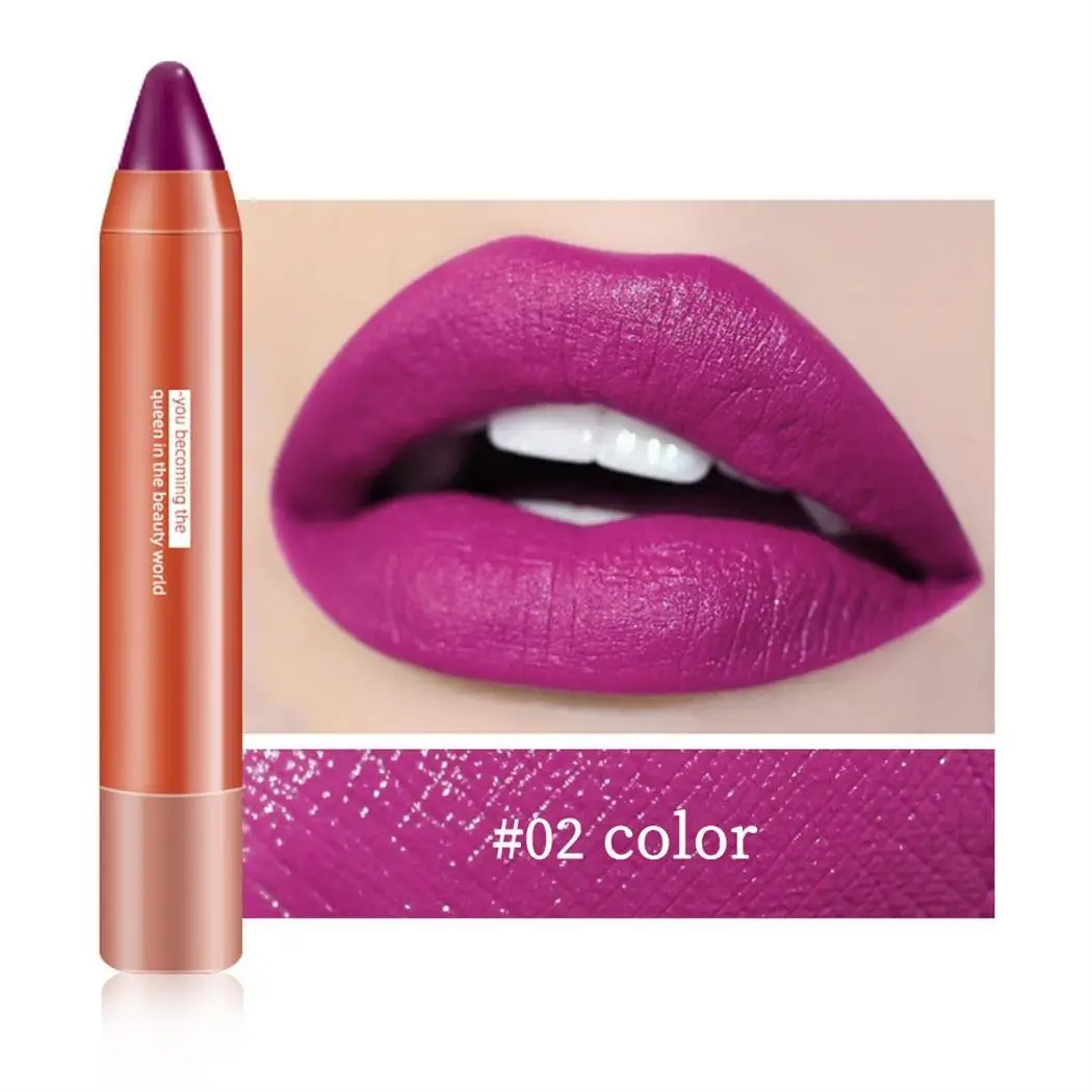 Антипригарная увлажняющая водостойкая матовая губная помада из пластика Китай