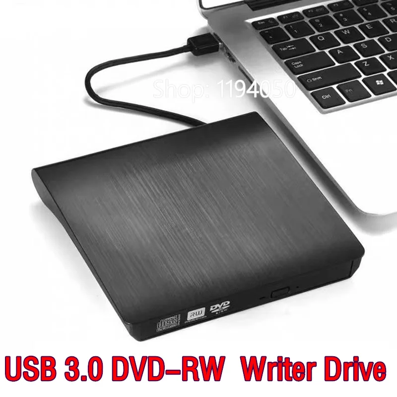 USB 3.0 DVD-ROM Optical Drive External Slim CD ROM Disk Reader Desktop PC Laptop Tablet Promotion DVD Player