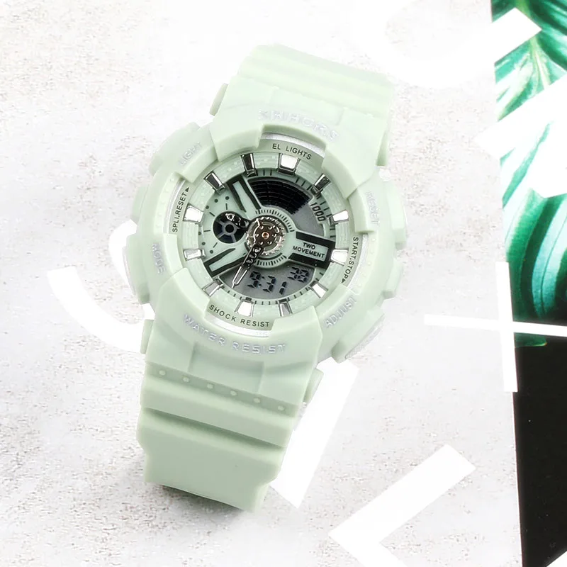 

Новое поступление электронные светодиодные часы для женщин маленькие свежие спортивные студенческие наручные часы женский силиконовый бр...