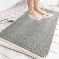 60x40cm pure color silk loop shower bath mat environmental protection tasteless toilet household bathtub bathroom anti slip pad