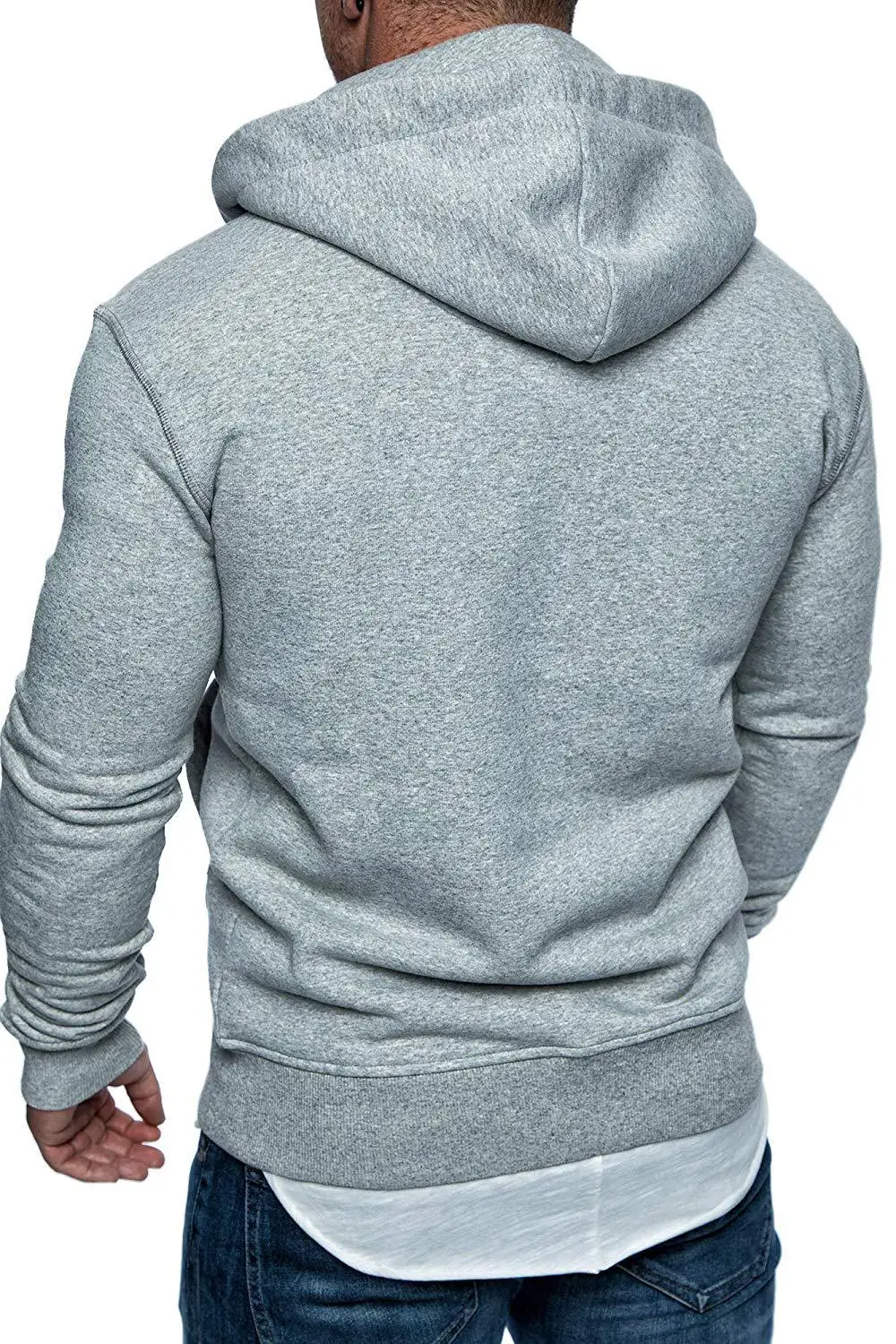 

Unisex Men Slim fit Jacket Long Sleeve Cardigan Mens New Casual Sporty style Zipper Loos Hooded Jackets