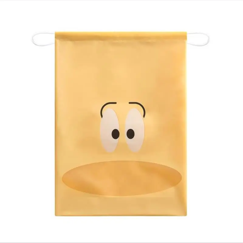 VIERUODIS Travel Shoes Storage Bag Non-woven Waterproof Portable Multi-Purpose Outing Clothes Underwear Bundle Pocket Shoe Bag - Цвет: Apricot Yellow