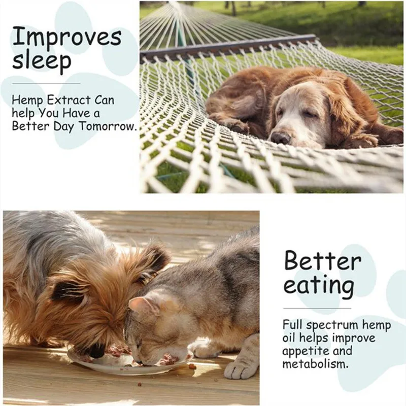 New 1500mg Hemp Essential Oil for Dogs Natural Herbs of Pet Care Anxiety Relief Pain Joint hip Strengtheens immunity | Красота и