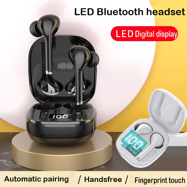 Bluetooth наушники светодиодный цифровой дисплей оригинальные вкладыши TWS с громкой