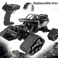 114 rc crawler climbing rc cars buggy stunt car 2in1 caterpillar band truck radio controlled car children toys gifts