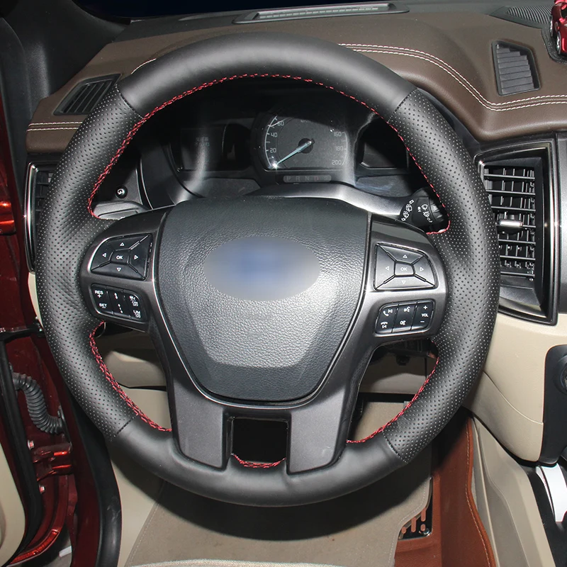

Чехлы для руля из искусственной кожи для Ford Ranger Everest 2016