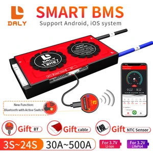 Daly Smart BMS LiFePo4 4S 12V 24V 36V 48V 30A 60A 80A 100A 120A 150A 200A 250A Li-Ion LTO BMS 3S 12V 7S 8S 10S 12S 13S 16S 24S