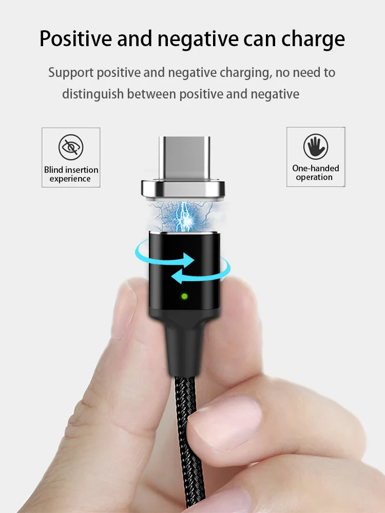 Магнитный кабель usb type C PD 100 Вт 5А, супер быстрый кабель для зарядки и передачи данных 1,8 м для MacBook Pro магнитная зарядка повербанк samsung Galaxy S10 S9 huawei P30 USB-C магнитный кабель