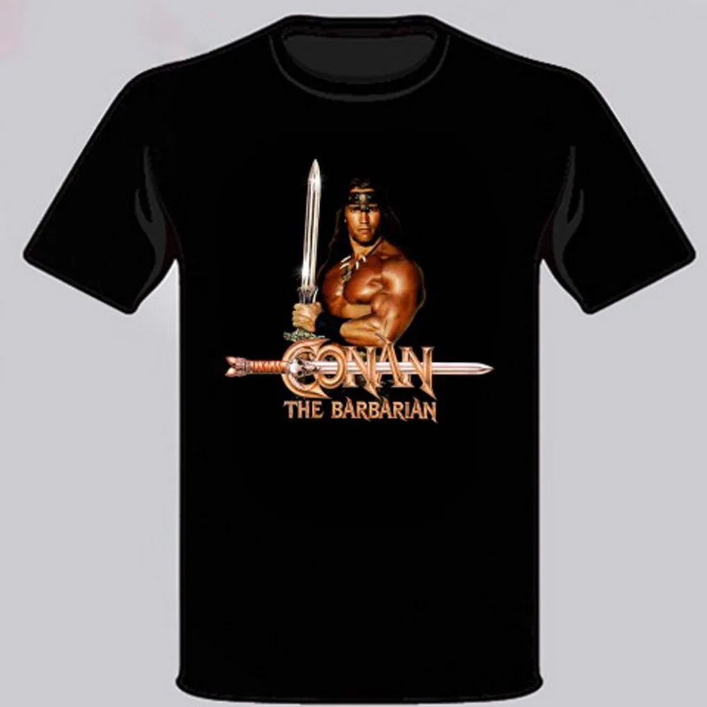 

New Conan The Barbarian Retro Movie Men's Black T-Shirt Size S M L XL 2XL 3XL TEE Shirt Free Shipping