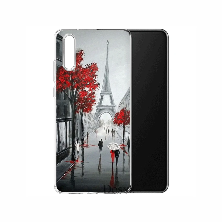 Чехол на мобильный телефон из ТПУ для Huawei P30 P20 P10 P8 P9 Lite Pro P Smart Z Plus масляный осенний