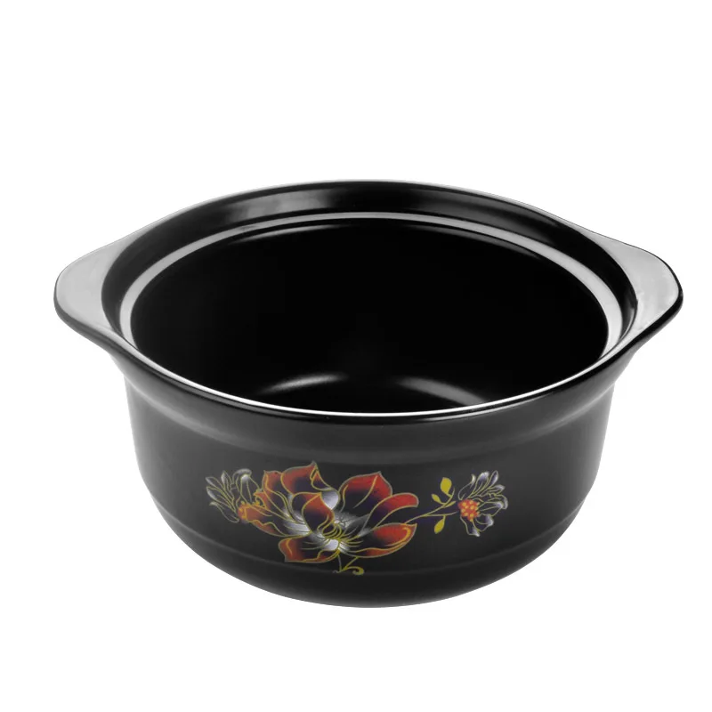 Бытовая кастрюля высокотемпературная огневая для супа тушения керамическая