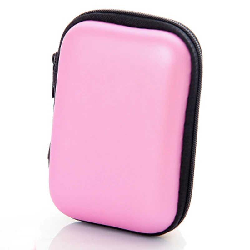 rectangle pink Держатель для наушников чехол для хранения жесткий мешок, чехол для наушников Аксессуары для наушников Наушники карта памяти usb кабель - Цвет: rectangle pink