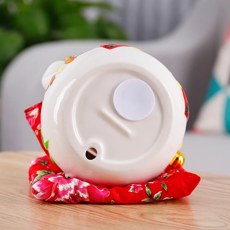 Керамическая копилка Манеки Неко 4 5/6 дюймов креативная японская с рисунком кота