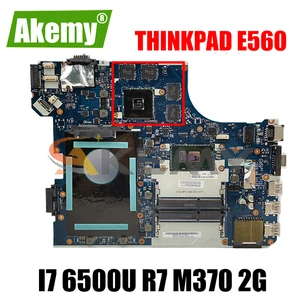 akemy be560 nm a561 for lenovo thinkpad e560 e560c laptop motherboard fru 01aw113 i7 6500u r7 m370 2g ddr3 100 test work free global shipping