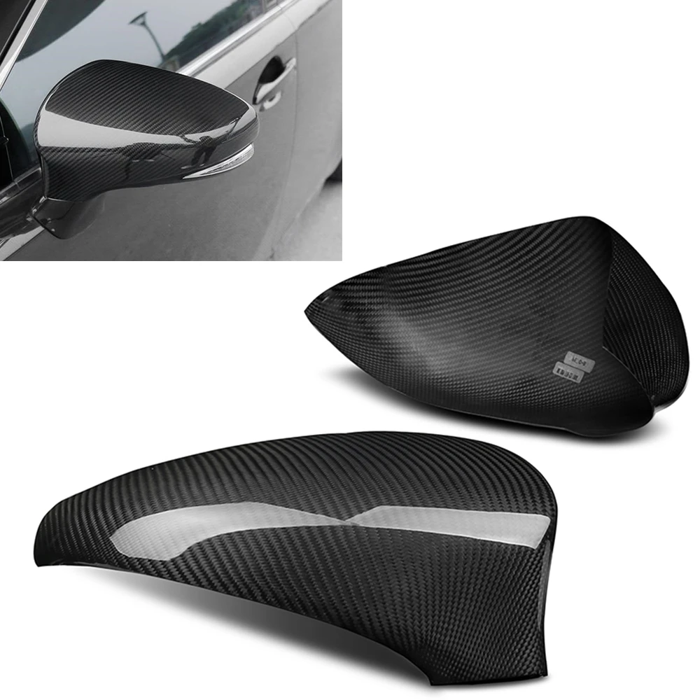 

For Lexus IS200t IS250 IS350 2014-2018 Carbon Fiber Car Add On Exterior Rear View Mirror Cover Caps Reverse Rearview Shell Case