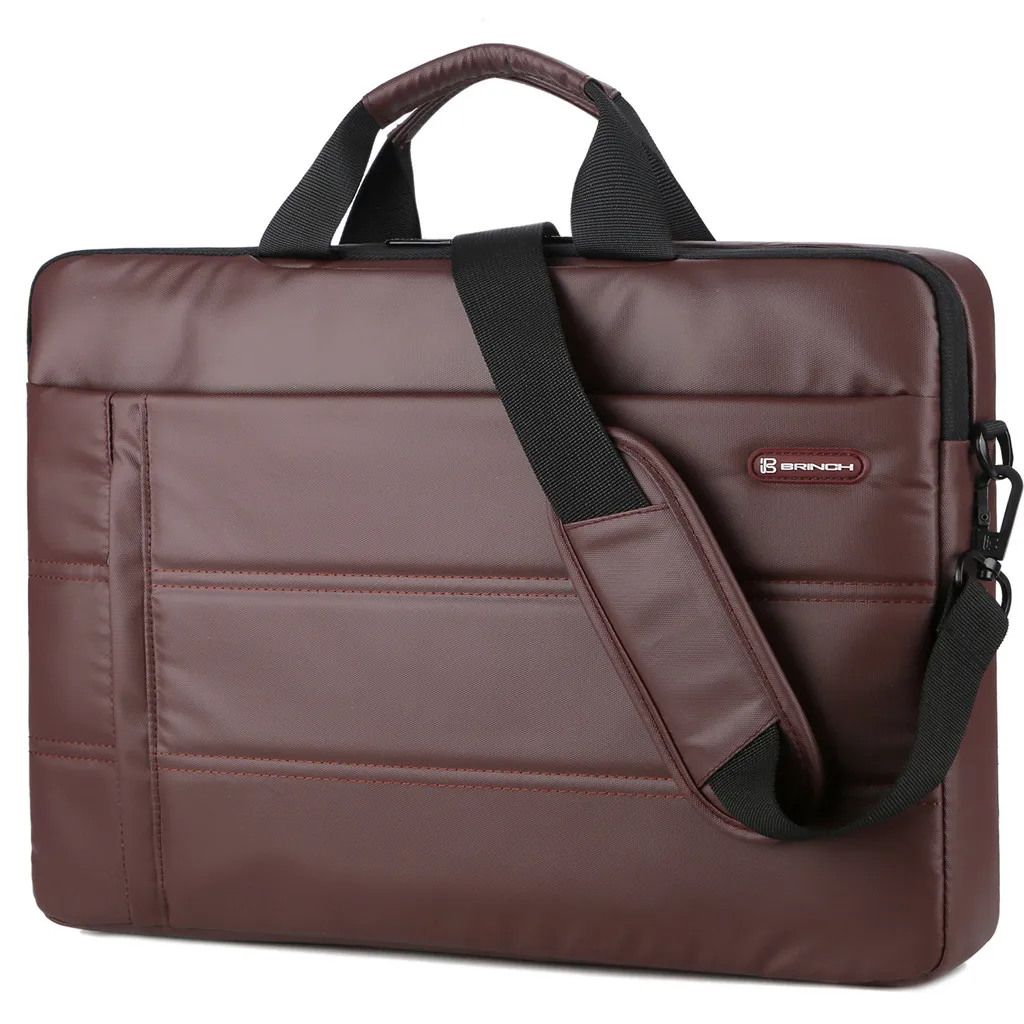 Модная мужская сумка Повседневная деловая сумка для ноутбука нейлоновая кожаная клатч мужская деловая сумка водонепроницаемый груз сумка-мессенджер