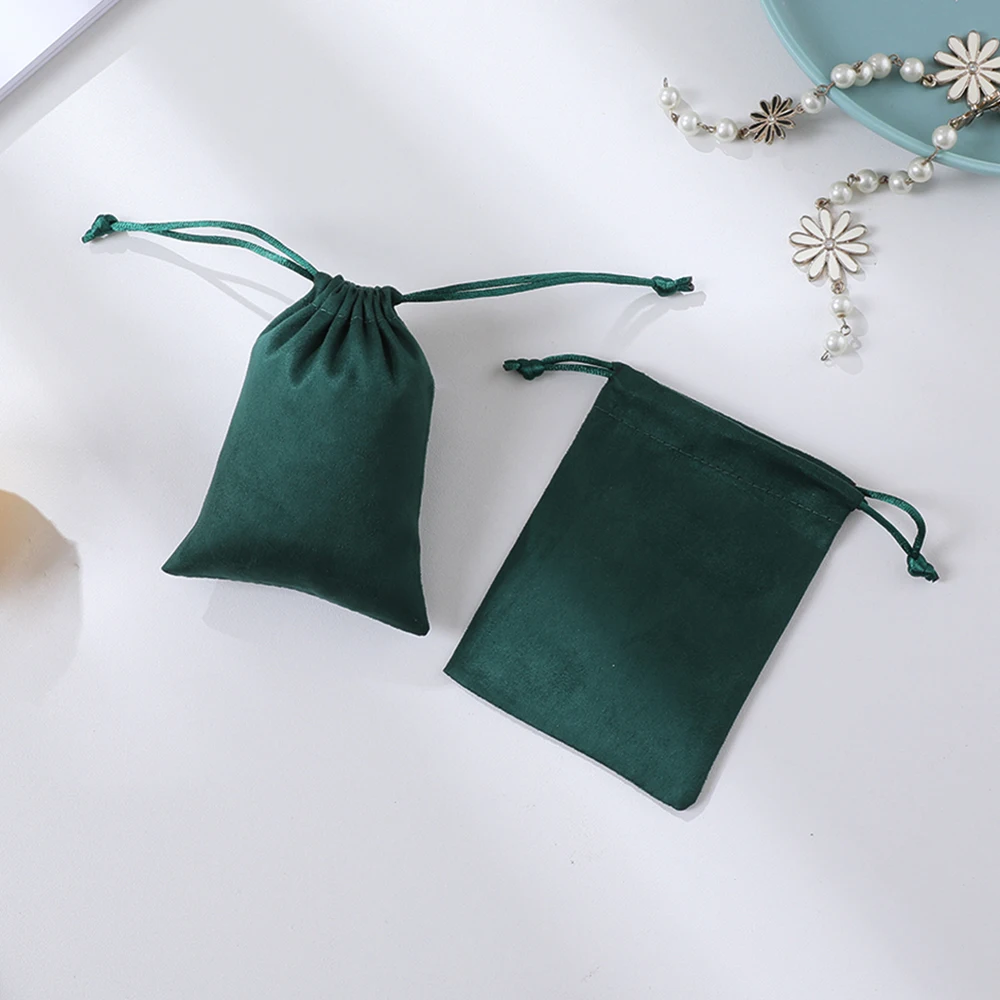 Подарочные пакеты на шнурке 50 шт. фланель для ювелирных изделий Упаковочные