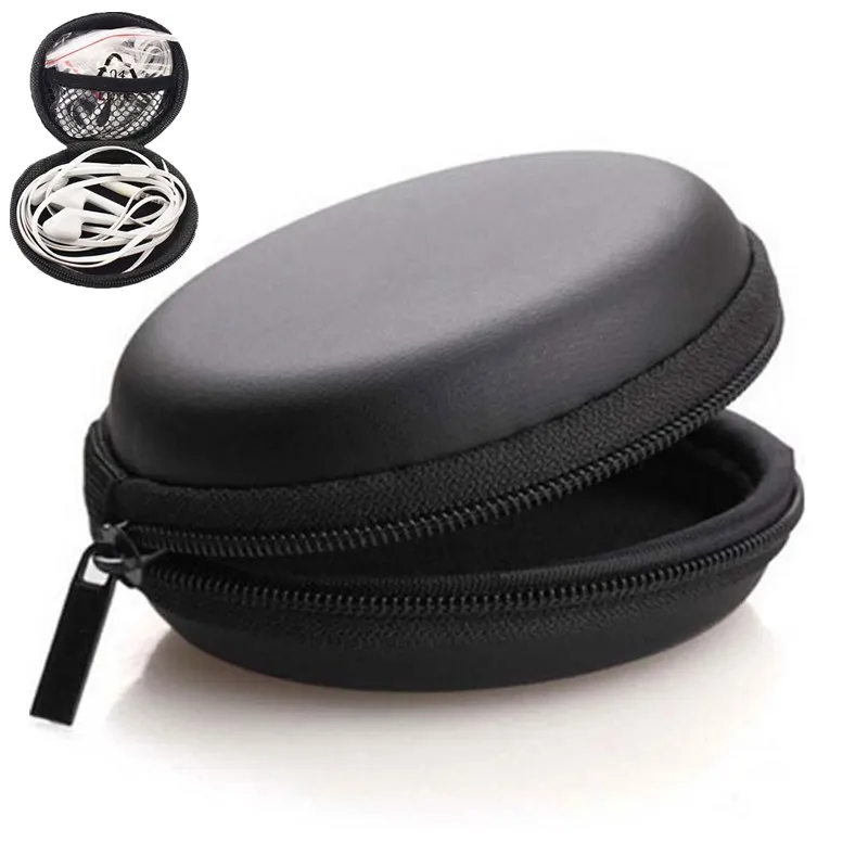 Мини чехол для кабеля сумка наушников органайзер портативный футляр защита от