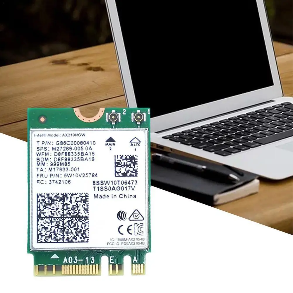 

WIFI 6E AX210NGW 5374M Gigabit 5G Dual Frequency Built-in Wireless Network Card 5.2 Bluetooth NGFF M2