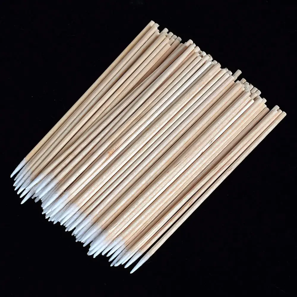100 pcs Disposable Ultra-small Brushes Swab Lint Free Micro Eyelash Extension Tool Lash Glue Removing Makeup | Красота и здоровье