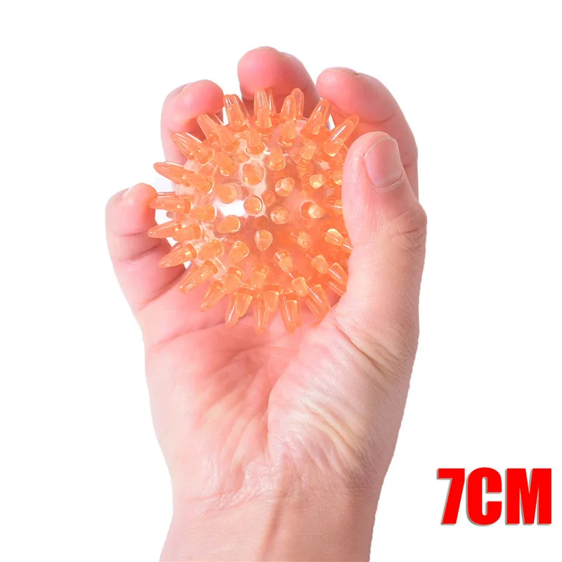 7 см TPR рукоятки сенсорные шарики Мышцы Массажер массажный шар для йоги